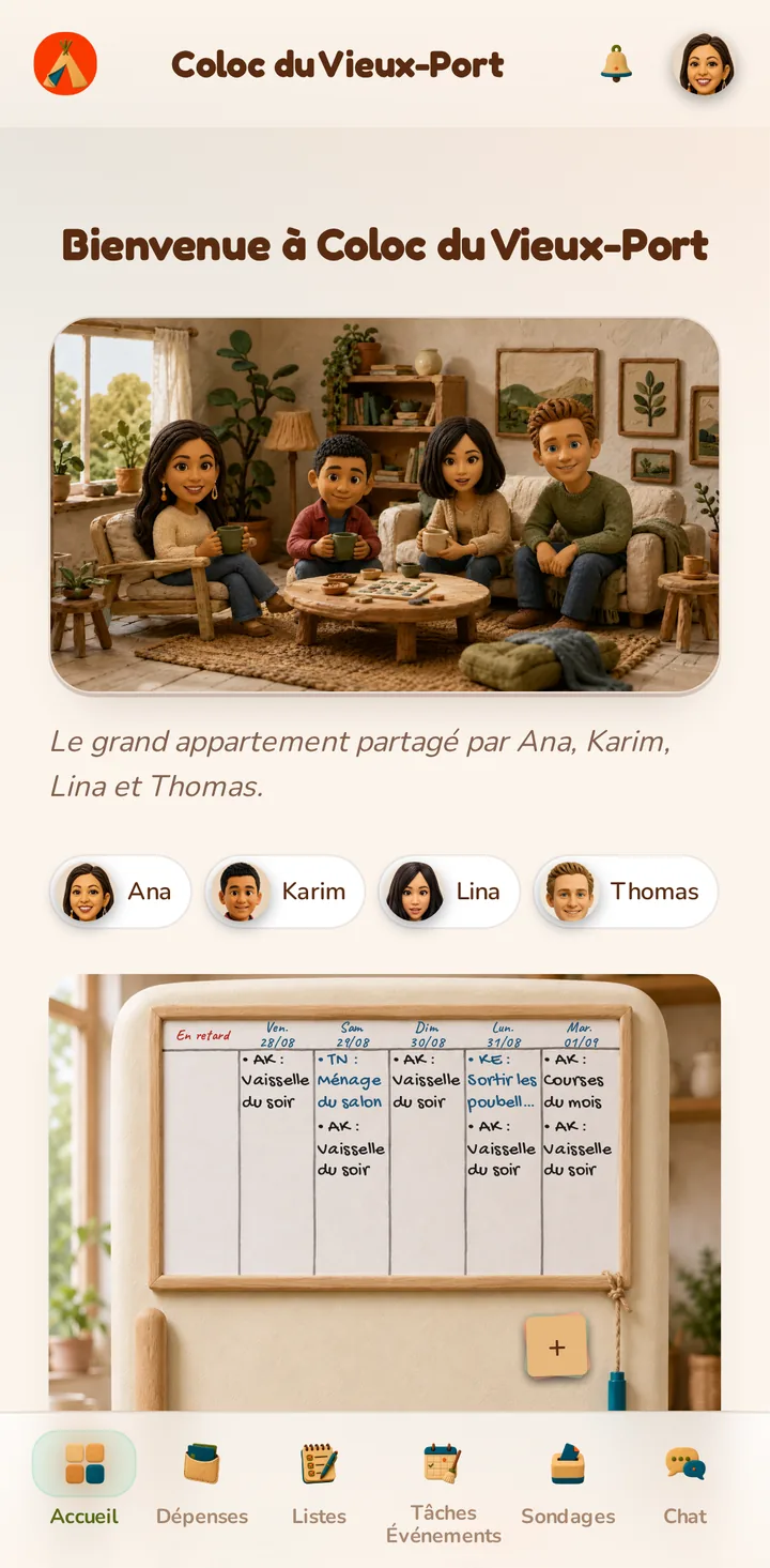 Startbildschirm der MeeTiPi-App